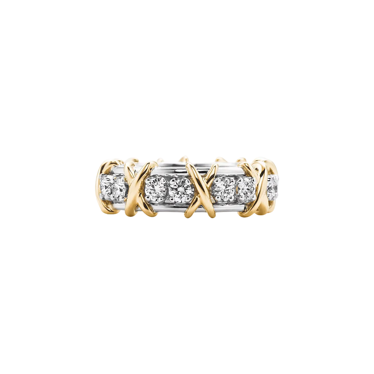 Sixteen Stone Ring in Platinum with Diamonds 